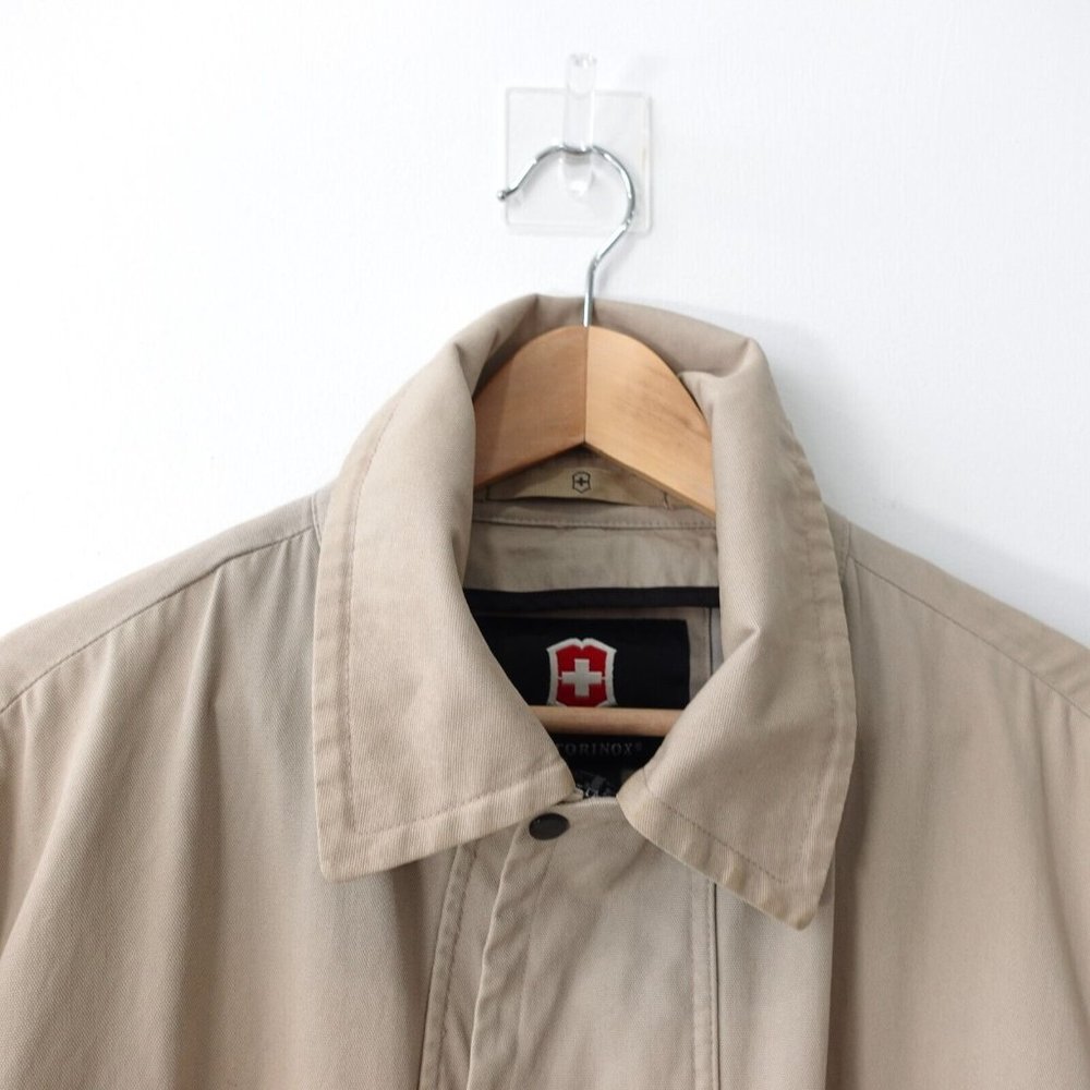 Neutral Granpacore Jacket Men L Tan Chore Utility Barn Field Vintage VICTORINOX - Picture 2 of 16